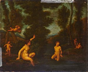 Salmacis und Hermaphrodit av Francesco Albani