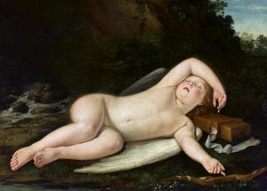 Sovende Eros av Francesco Albani