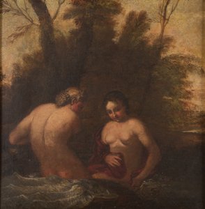 Zwei badende Nymphen av Francesco Albani