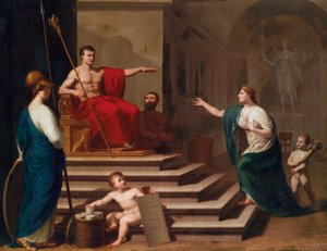 Allegori om Napoleon som Italias frigjører 1797 av Francesco Alberi