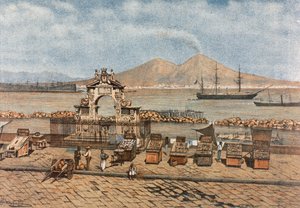 Santa Lucia-stranden, i Napoli