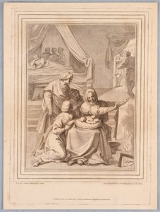 Fødsel av Pyrrhus av Francesco Bartolozzi