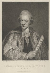 Charles Burney, 1. april 1784., 1. april 1784. av Francesco Bartolozzi