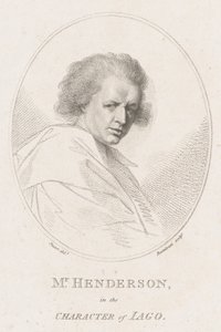 John Henderson, i karakteren til Iago Shakespeares Othello, 1786. av Francesco Bartolozzi