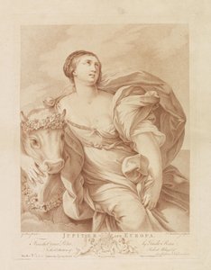 Jupiter i Europa Jupiter og Europa (tittel på objekt) av Francesco Bartolozzi