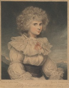 Lady Elizabeth Cavendish (née Hervey), hertuginne av Devonshire av Francesco Bartolozzi