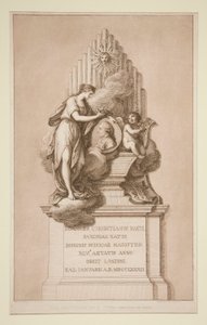 Minnesmerke over Johann Christian Bach av Francesco Bartolozzi