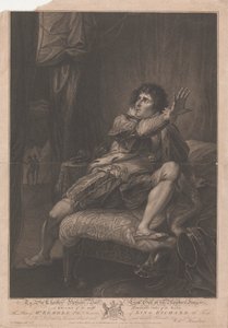 Mr. Kemble i karakteren til kong Richard den tredje - "Richard III," Akt V, Scene V av Francesco Bartolozzi