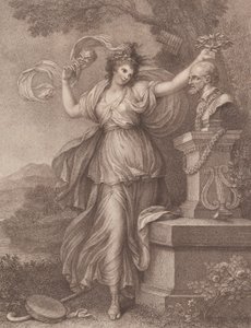 Fru Abington som Thalia, 20. august 1783. av Francesco Bartolozzi