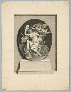 Muse med de dramatiske maskene av Francesco Bartolozzi