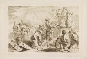 Noahs offer Gamle og nye testamente til Castiglione (serietittel) av Francesco Bartolozzi