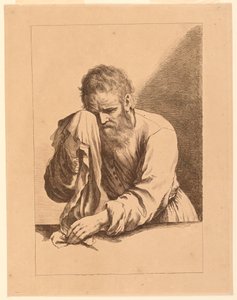 Old Man Weeping, etter en tegning av Guercino