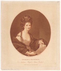 Portrett av Angelika Kauffmann av Francesco Bartolozzi