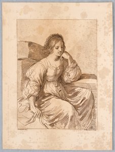 Portrett av en dame av Francesco Bartolozzi