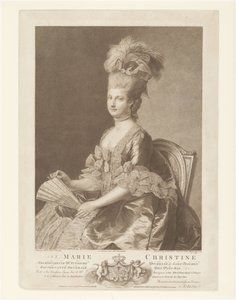 Portrett av Maria Christina av Østerrike av Francesco Bartolozzi