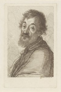 Portrett av en skjeggete mann av Francesco Bartolozzi