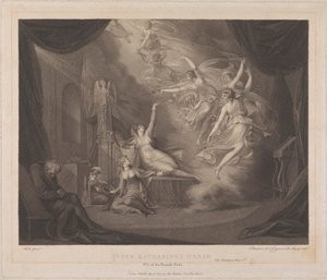 Dronning Katherines drøm - "Henry VIII" av Francesco Bartolozzi