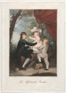 De hengivne brødrene Lammebarna, 1791. av Francesco Bartolozzi