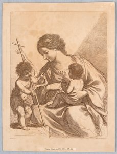 Jomfru, spedbarn og Saint John av Francesco Bartolozzi