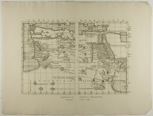 Kart over Libya, Midtøsten og Nord-Afrika av Francesco Berlinghieri