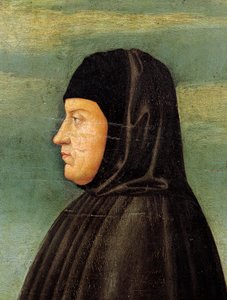 Portrett av Petrarch (Francesco Petrarca) (1304-74) (olje på panel)
