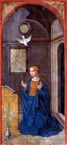 Kunngjøring: Mary (maleri, ca. 1549) av Francesco Brea