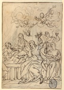 St. Josephs død av Francesco Coghetti