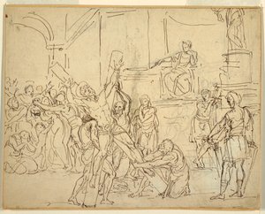 Andrews martyrium av Francesco Coghetti