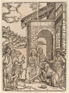 Tilbedelsen av magiene av Francesco Denanto