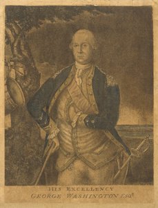 Hans eksellens, George Washington Esqr., ca. 1776 (mezzotint) av Francesco Fergola