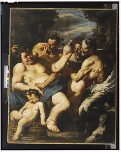 Drunken Silenus, ca.1640 av Francesco Francanzano