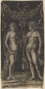 Hercules og Deianira av Francesco Francia or Peregrino da Cesena