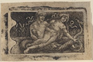 Triton og nymfe av Francesco Francia or Peregrino da Cesena
