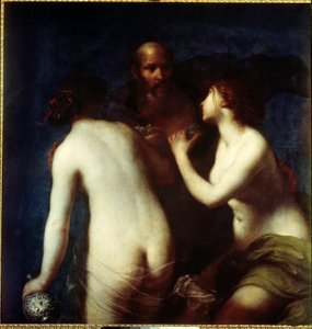 Loth og døtrene hans Maleri av Francesco Furini (1604-1646) Madrid fra 1600-tallet, Prado-museet.