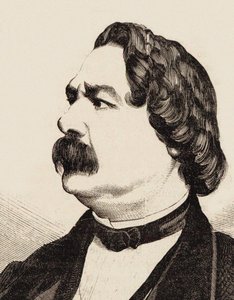 Portrett av komponisten Enrico Petrella 1813-1877, ca 1855.