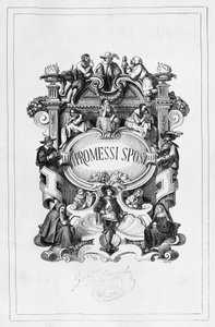 The Troloved, tittelside av Francesco Gonin (1808-1889) for 1840-1842-utgaven av romanen av Alessandro Manzoni (1785-1873), Italia