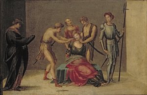 The Martyrdom of St. Apollonia (panel)
