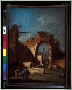 Et Capriccio-par av Francesco Guardi