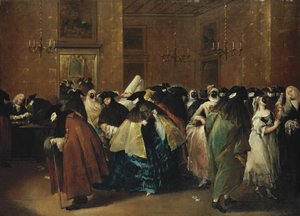 Casino Den reduserte i Venezia av Francesco Guardi