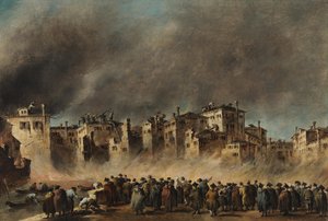 Brannen i San Marcuola-kvartalet av Francesco Guardi
