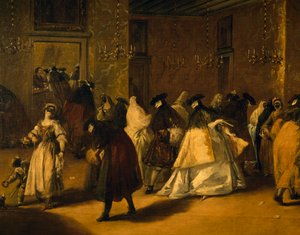 De reduserte (maskerte venetianere) av Francesco Guardi