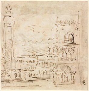 Piazza San Marco med Doges Palace, 1773-1778. av Francesco Guardi