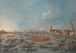 Bucintoro-festivalen i Venezia av Francesco Guardi