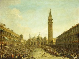 Piazza San Marco, på dogens kroningsdag, av Francesco Guardi