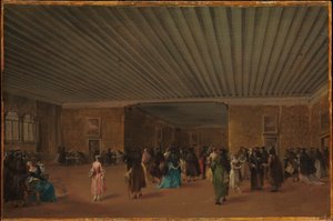 Det offentlige ridottoet i Palazzo Dandolo av Francesco Guardi