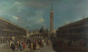 Venezia, Piazza San Marco, ca 1760 av Francesco Guardi