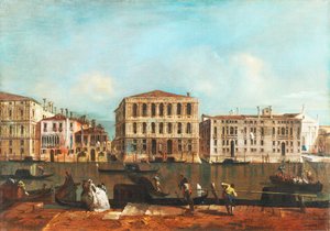 Venezia: Canal Grande med Palazzo Pesaro av Francesco Guardi