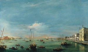 Utsikt over Giudecca -kanalen og Zattere av Francesco Guardi