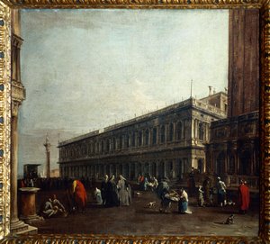 Utsikt over Piazzetta av Francesco Guardi