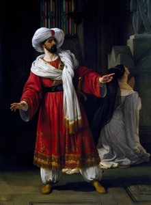 Giovanni David (1790-1864) i rollen som Alexander i melodrama Arabs in Gallia av Giovanni Papini (1796-1867) av Francesco Hayez